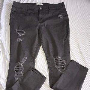 Grey roped jeans from Charlotte ruse never used